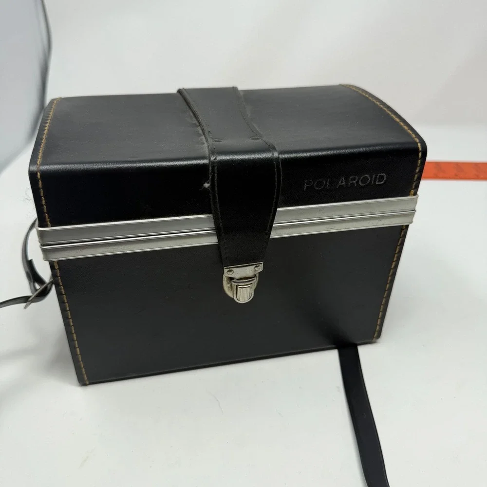 Polaroid 440 Automatic Land Camera with Case Flash and Cold Clip Vintage 1970s